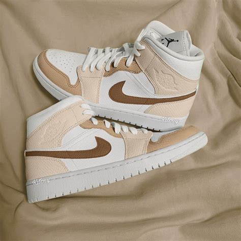 nike jordans beige|air jordan 1 mid beige.